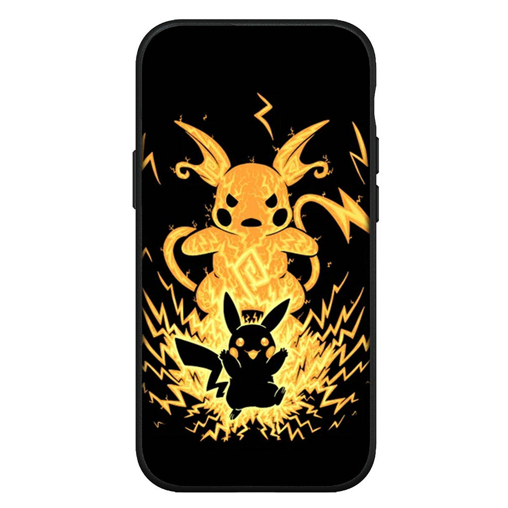 Cover for iPhone 16 15 Xiaomi Redmi Note 14 13 12 11 Pro Max X 8 9 16e Samsung Galaxy S25 S24 S23 Moto OPPO Huawei Lovely Pokemon Pikachu Phone Case