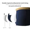 Plus-size Men's Spring and Summer Cotton Anti-bacterial Loose Breathable Mid Waist Flat Angle Briefs