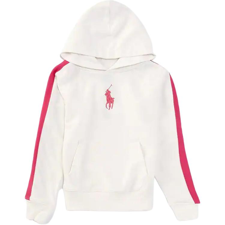 Polo Ralph Lauren Hoodie With Embroidered Logo Kids Hoodies White 313957348-001