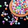 6/8/10mmABS Imitation Pearl AB Color Round Beads DIY Handmade Beaded Loose Bead Material Hair Accessories