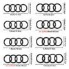 Insignia de Logotipo de Coche Rejilla Frontal del Coche Maletero Trasero Emblema de 4 Anillos Para Audi A1 A3 A4 A5 A6 A7 S3 S4 S5 S6 RS3 RS4 RS5 RS6 Q3 Q5 Q7 Sports