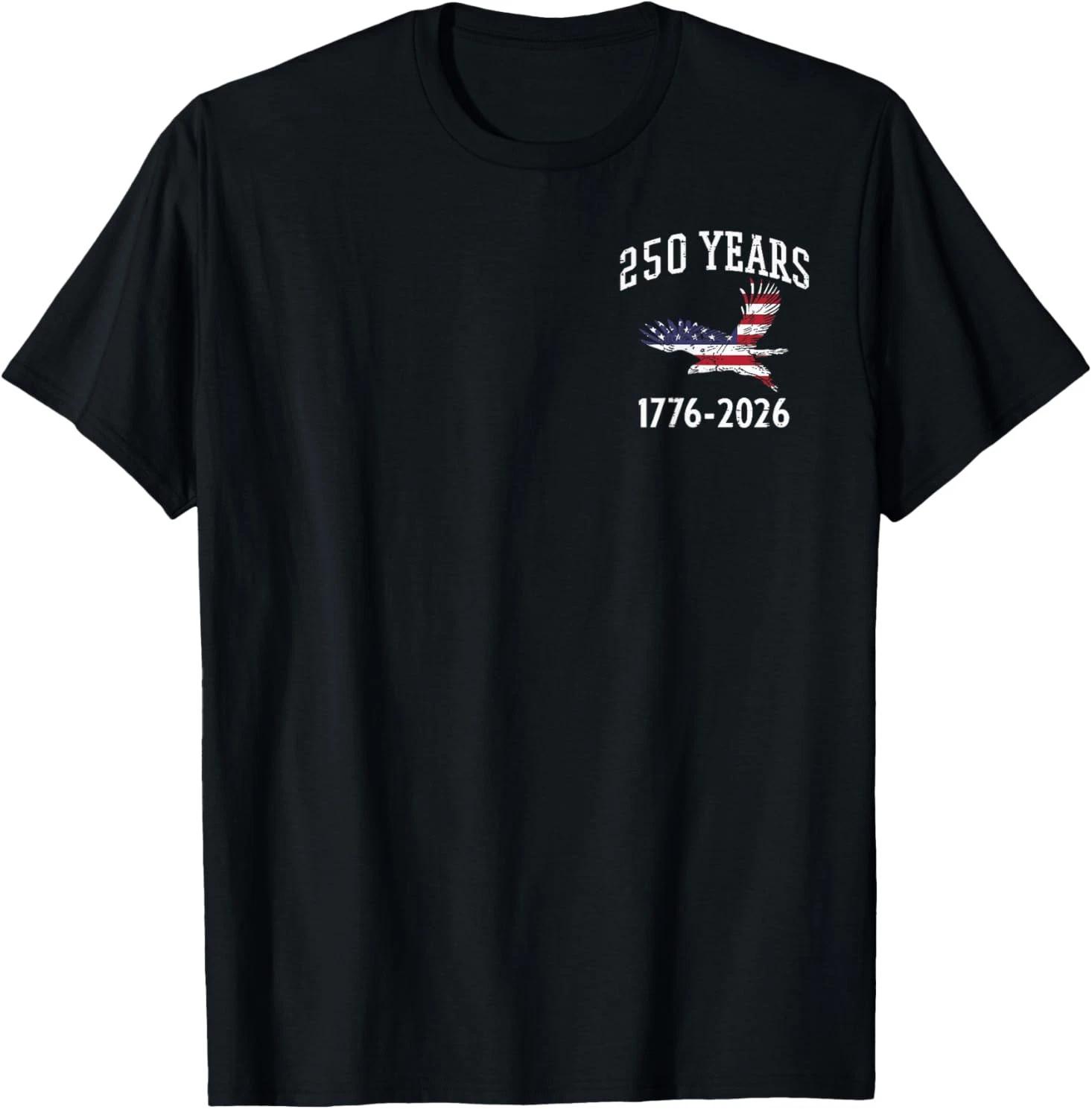 250 Years US Flag American 250th Anniversary T-Shirt XS