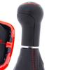 VW Golf IV 97-06 Gear Shift Knob + Gaiter With Red Frame, 6-Speed, 23 Mm