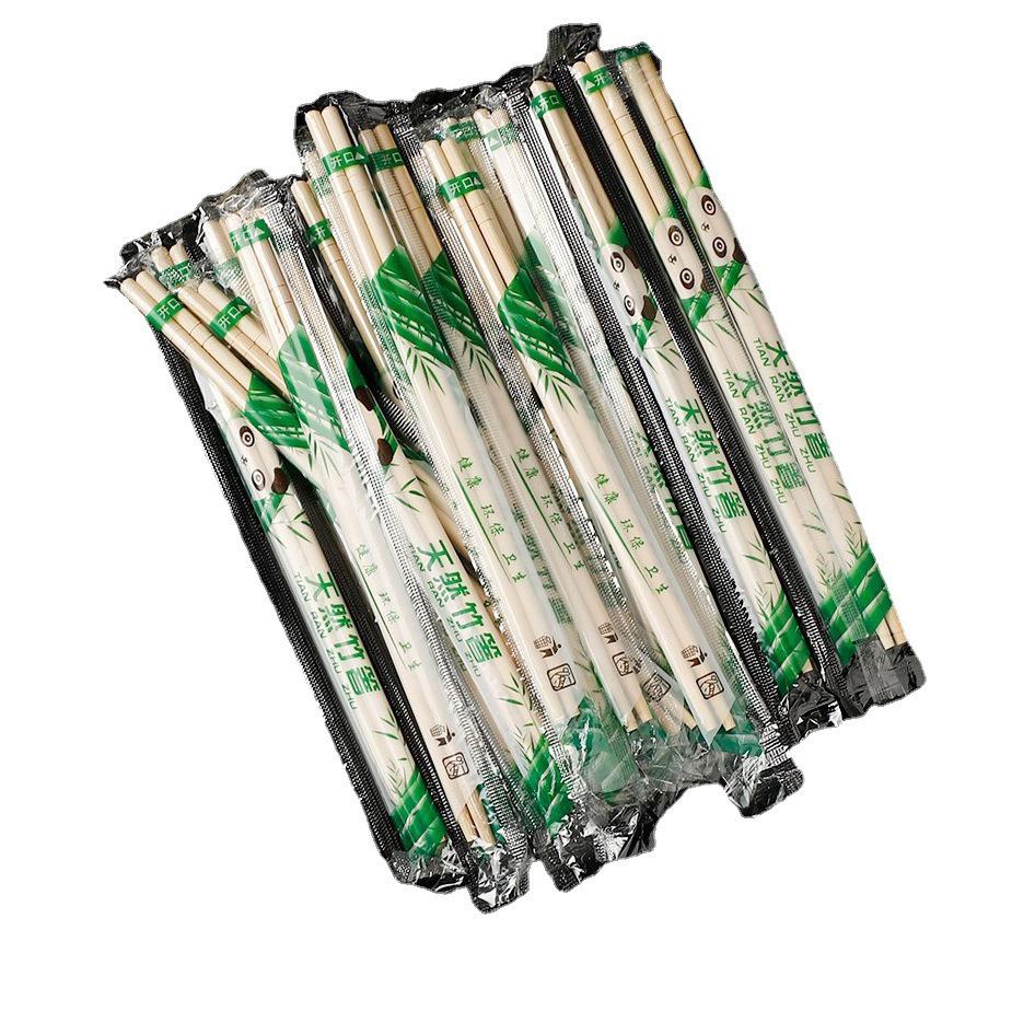 Bamboo Disposable Chopsticks for Single Person Use in Hygienic Fast Food Settings