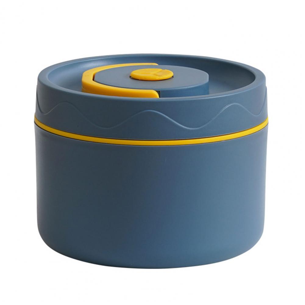 Portable 304 stainless steel insulated lunch box leakproof sealed bucket student lunch box multi layer Round bento box