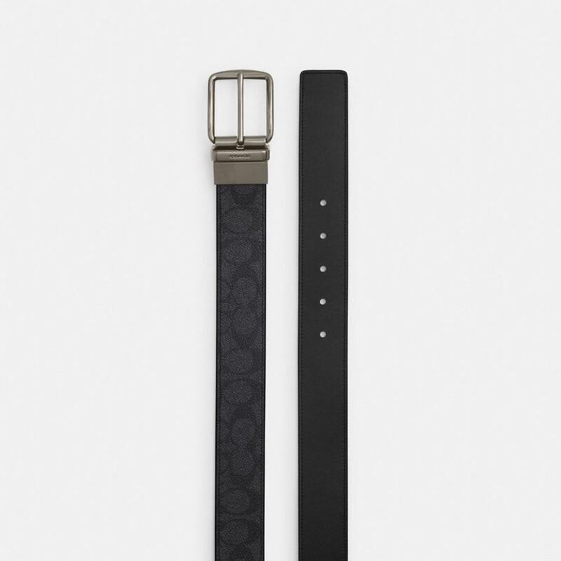 COACH Men's Reversible Belt & Card Holder Gift Set