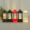 Bedside Lamp Soft Exquisite Pattern Retro Lighting Battery-operated Style with Hanging Loop Electric