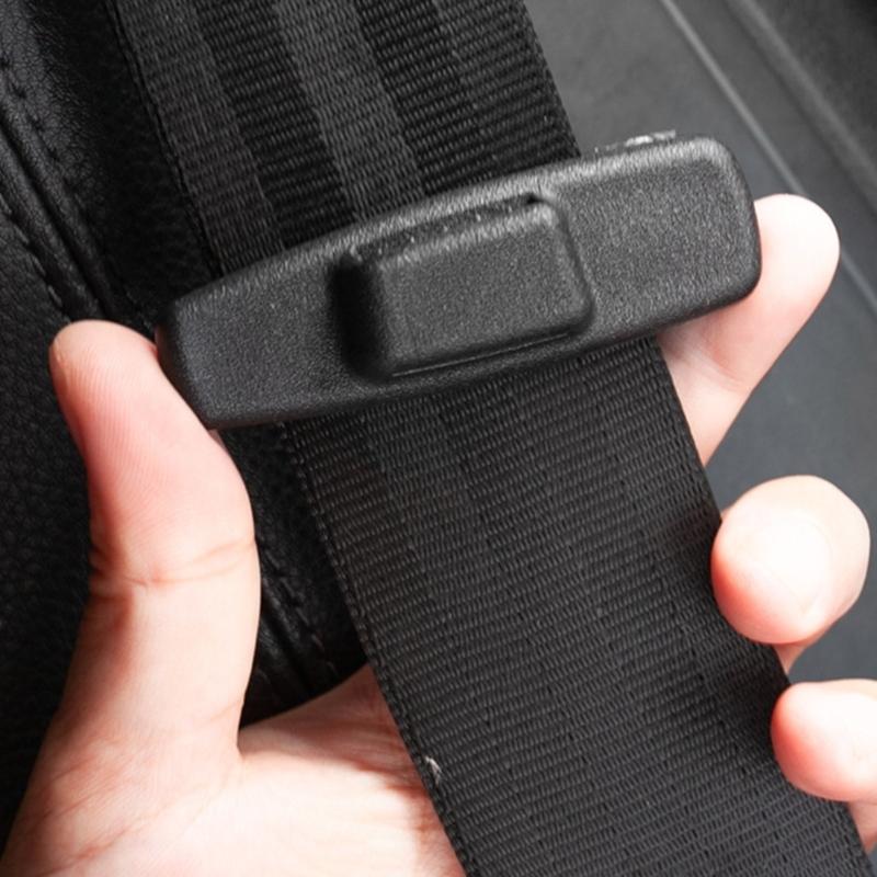 2Pcs Seat Belt Stop Button Prevent Belt Buckle from SlidingDown TheBelt Seat Belt Stopper SpacingLimit Buckle Clip