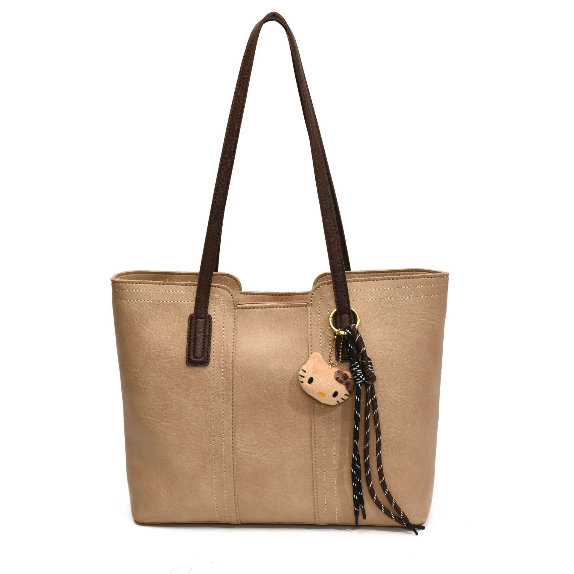 

Нішева Жіноча Сумка Великої Місткості Класу Люкс 2025: Осінньо-зимова мода Сумка-тоут через плече Without Pendant хакі