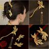 Tassel Design Phoenix Hairpin Set Alloy Bridal Hair Ornament  Hanfu Matching