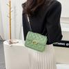 Trendy Street Style Chain Shoulder Bag Elegant Pu Leather Crossbody Purse For Women