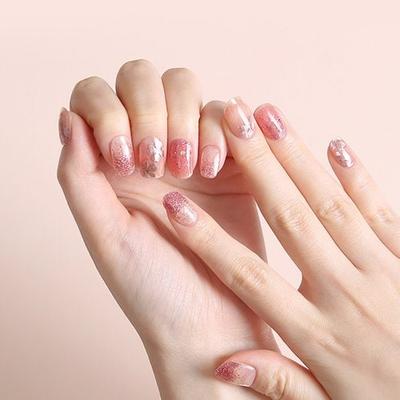 Volume Gel Nail & Pad Sticker 34pcs Shai Flower