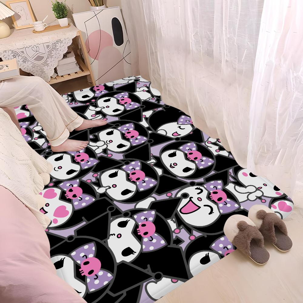 Cartoon K-KuromiS Fußmatte Nordischer Stil Schlafzimmer Wohnzimmer Fußmatte Zuhause Balkon Rutschfest Alfombra