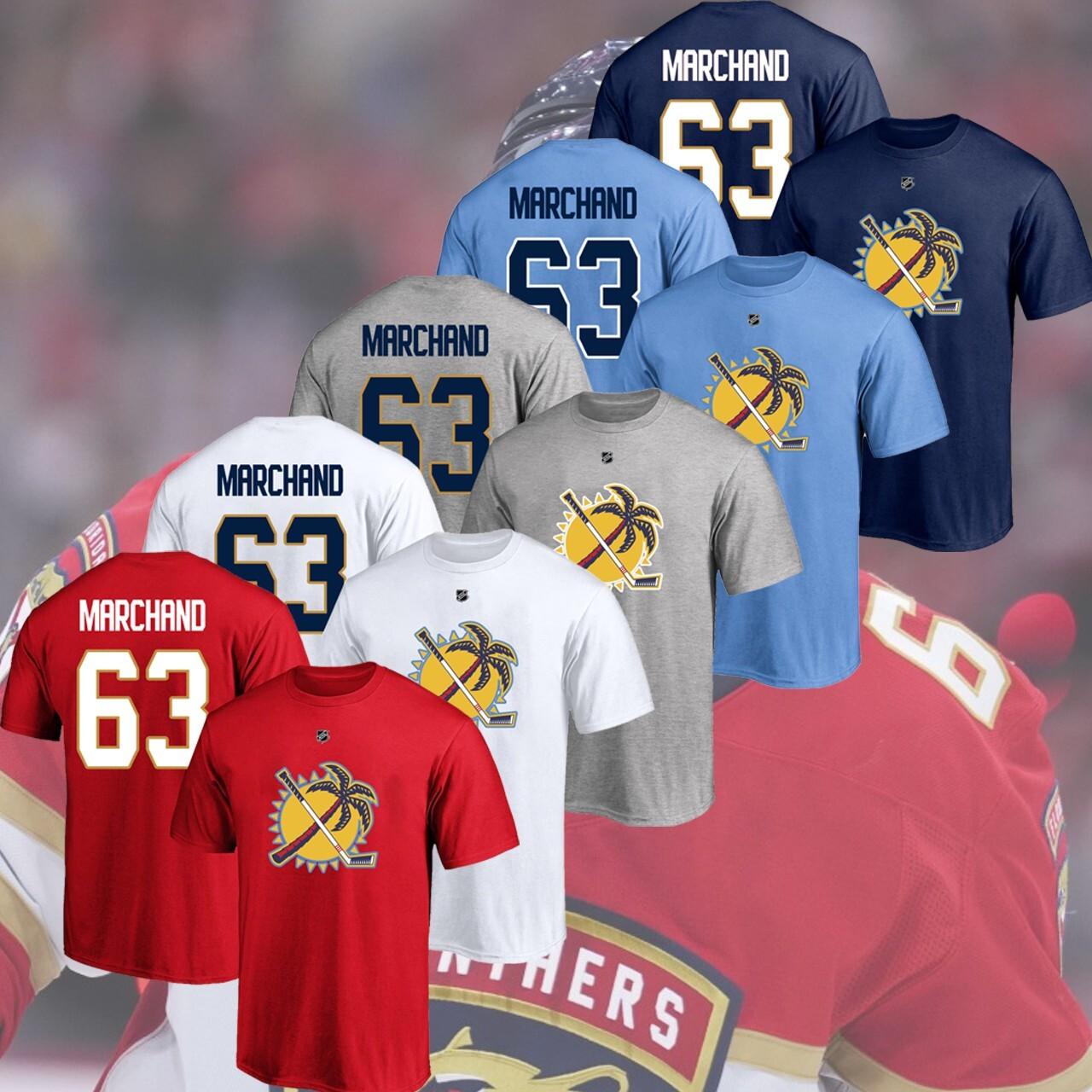 

NEW! Brad Marchand Palm Tree #63 Florida Name Number Player 2026 Gift M