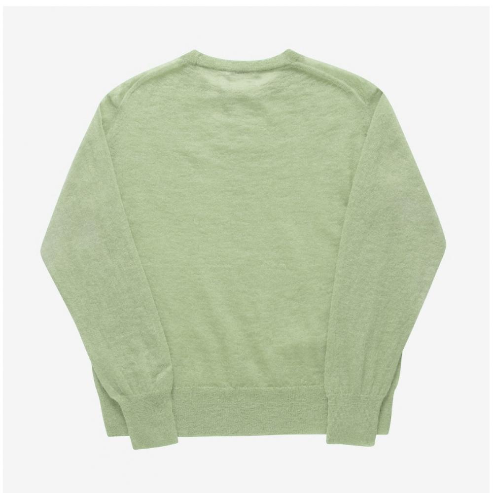 Orari A24SP02fg Light Green Kid MOhair Sheer P O Men S Knit