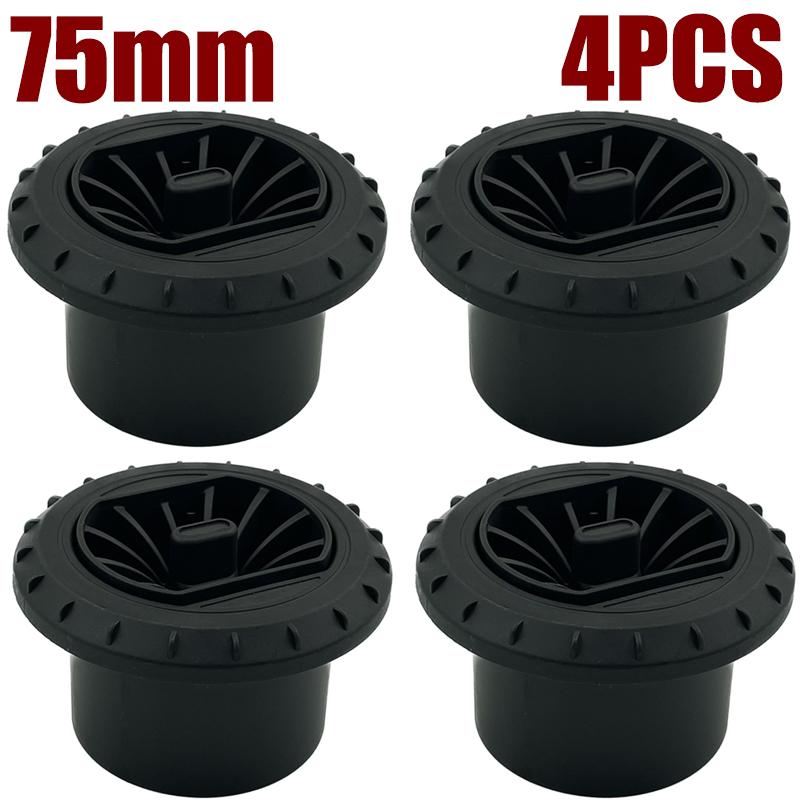1/2/4/6X 75mm/2.95" Warm Ducting Air Vent Outlet 360° Rotatable Diesel Parking Heater Air Conditioner For Car Truck VAN Camper