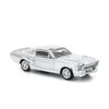 Genesis Company POP RACE Shelby Mustang GT500 Silver Chrome Finished Model PR640312 1/64