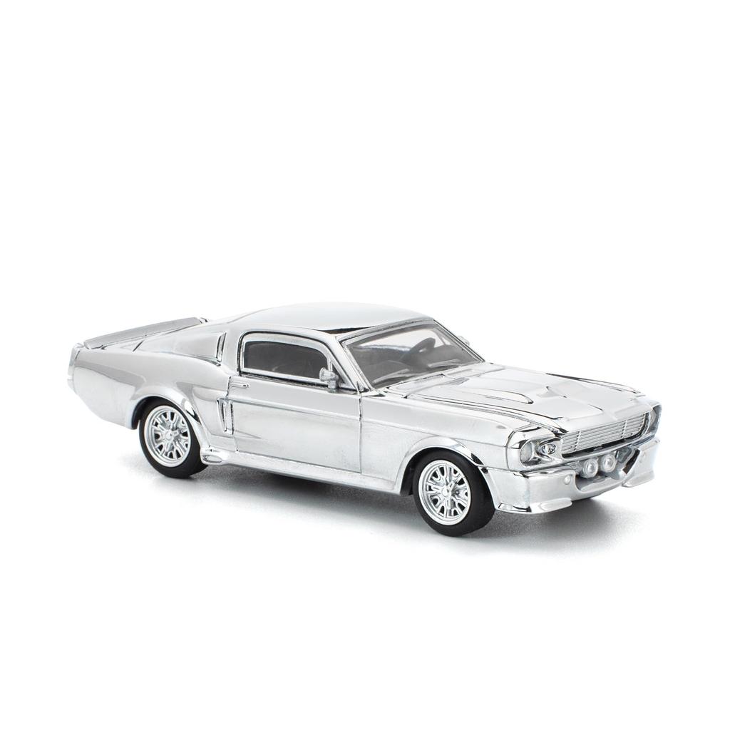 Genesis Company POP RACE Shelby Mustang GT500 Silver Chrome Finished Model PR640312 1/64