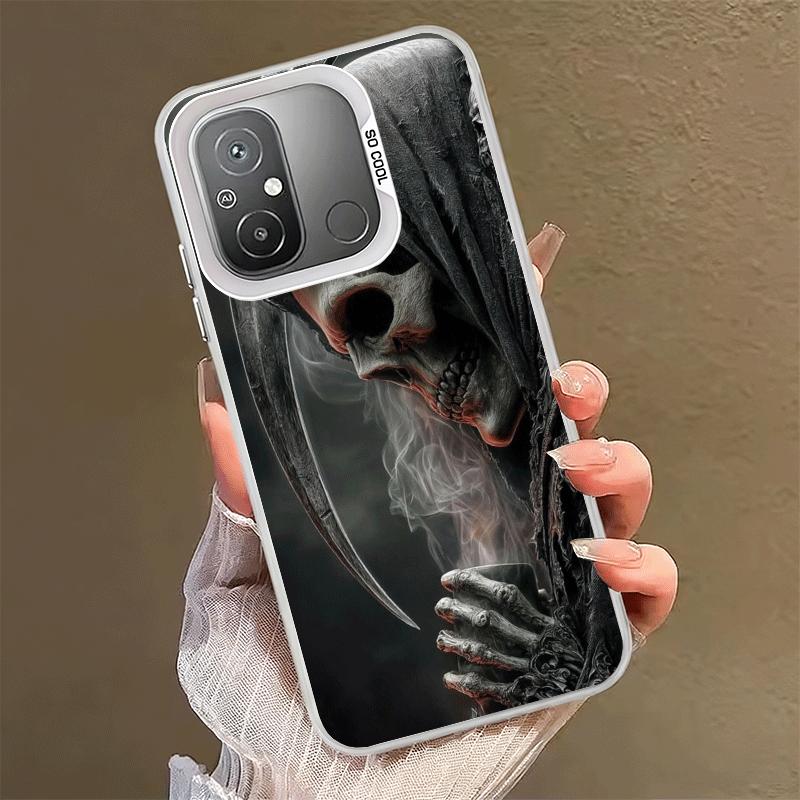 Tod Sensenmann Schädel Sense Stoßfeste Handyhülle für Xiaomi Poco X7 X6 X5 X3 Pro F7 Ultra M8 Redmi 15C 15 14C 13C 12C 10C 13