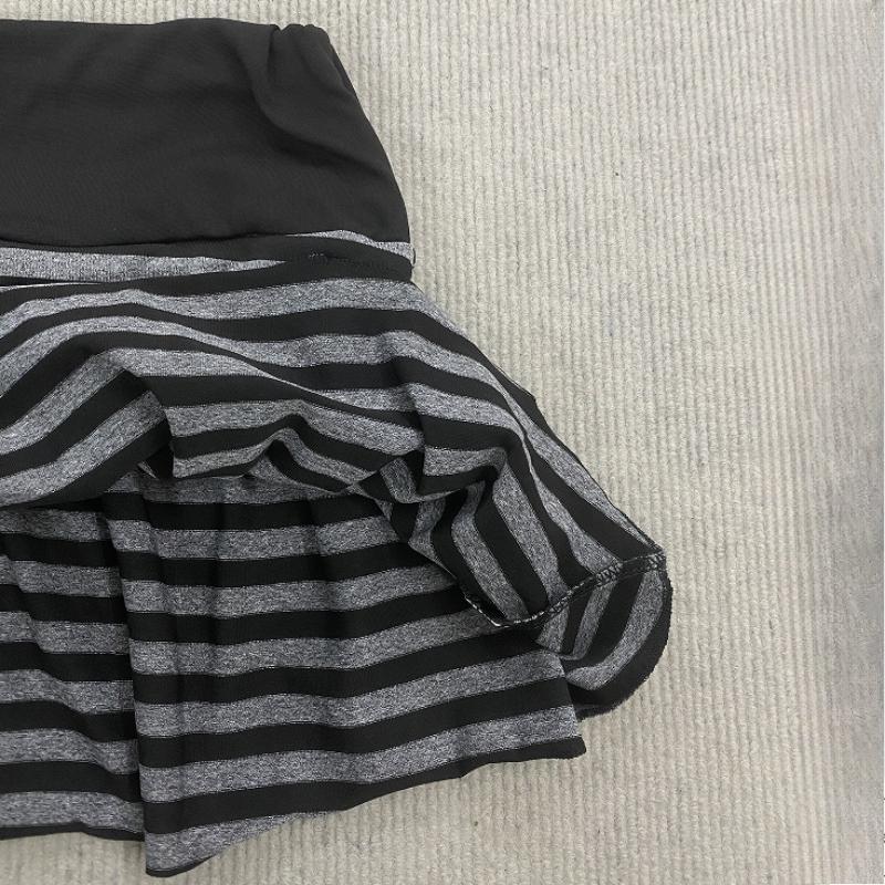 Gonna corta a tubino a righe contrastanti sexy moda stile street Y2K nicchia ragazza piccante torta