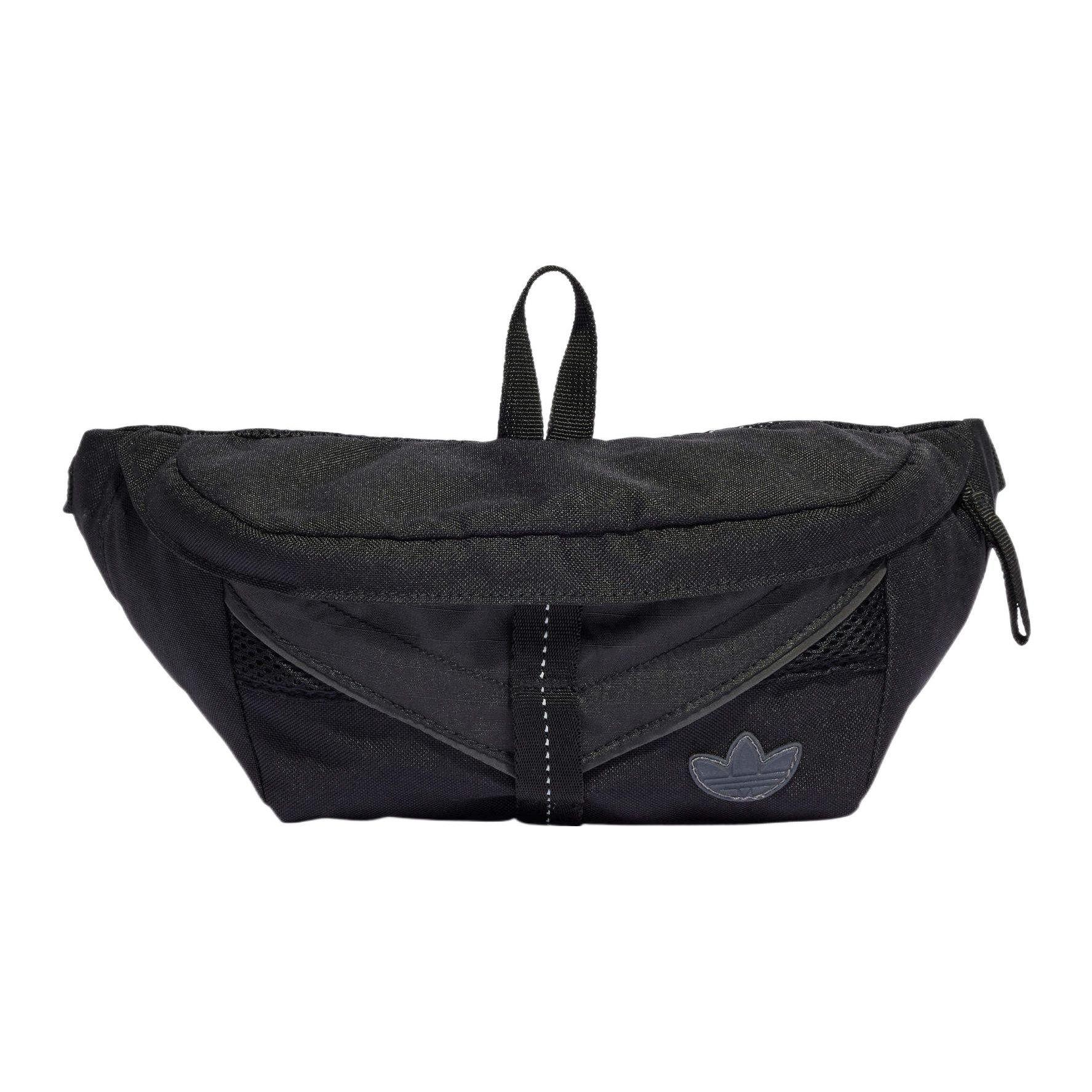 Adidas Originals Trefoil Logo Zip Closure Sports Trend Waist Bag Men Waist Bag Black IM1137 Black