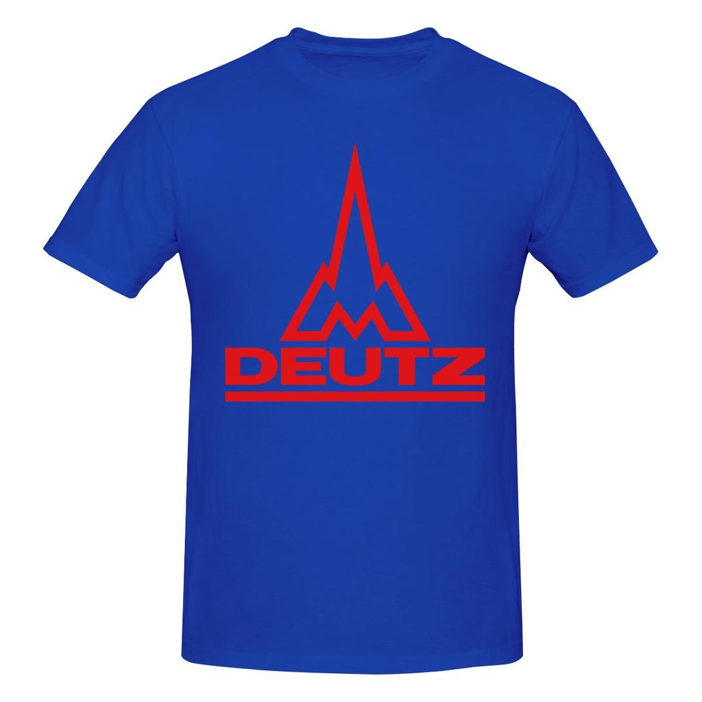 Deutz Vol Katoen Gevoel T-shirt Retro Straat Duurzaam Korte Mouw