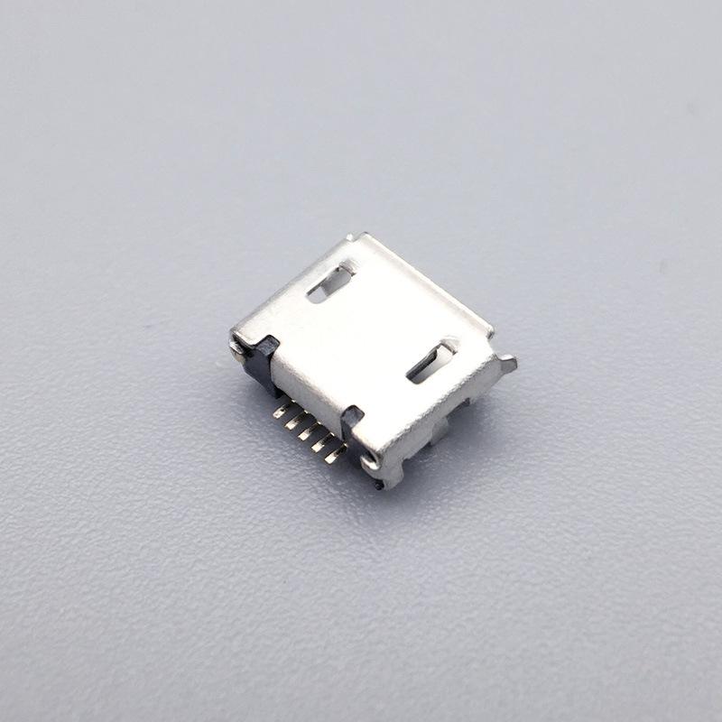 Micro USB 5P Female Connector 5.9 SMD Edge-Folded Charging Interface