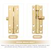 2Pcs Premium Copper Door Bolt Strong Rust Resistant Brass Door Latch Lock for Wooden Doors Windows Furniture Cabinets Easy