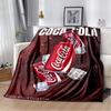 Coca-Cola Polar Bear Flannel Blanket, Vintage Throw Blanket for Bedroom