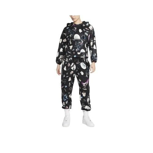 Nike All-Over Print Pullover Hoodie for Women in Black M