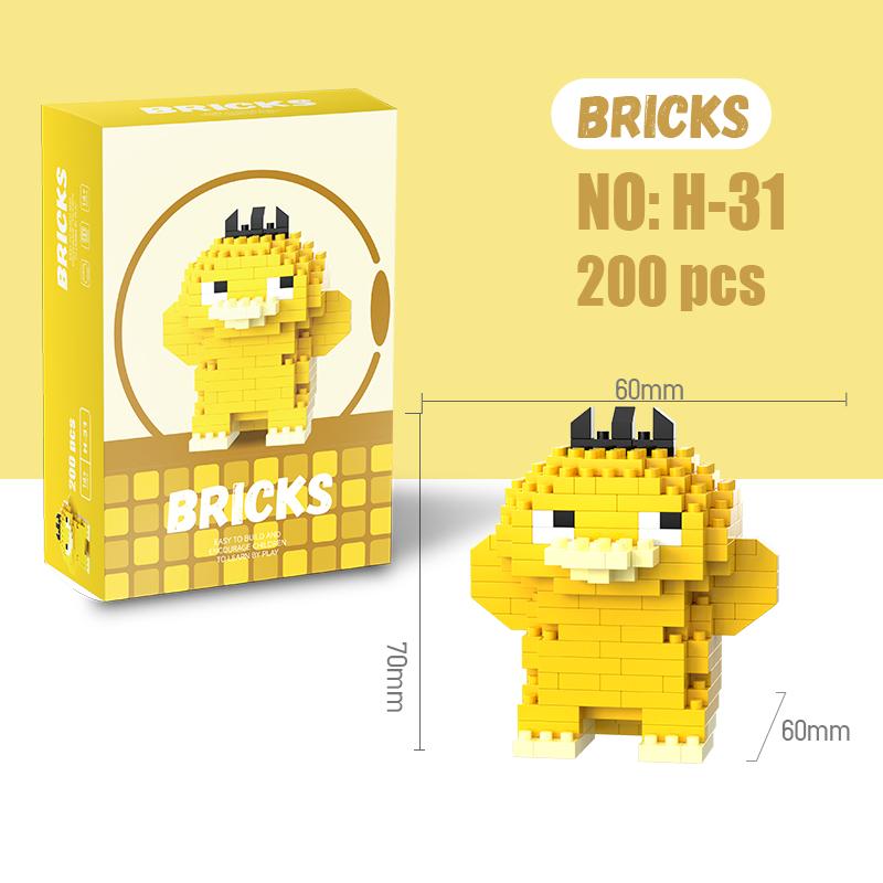 Blocos de Montar Pokémon Pokémon Gengar Ação Personagem de Desenho Animado Pikachu Charizard Modelo bloco de montar Para Meninos Presentes de Aniversário