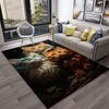 Cute Cat Flower Pastoral Cartoon Carpet Rug for Home Living Room Bedroom Sofa Doormat Decor,Kid Play Area Rug Non-slip Floor Mat