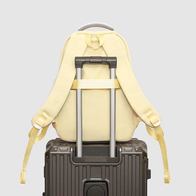 Ins Cute Backpack Large Capacity Campus Junior High School High School Students Contrasting Colors High Value Schoolbag Primary School Schoolbag