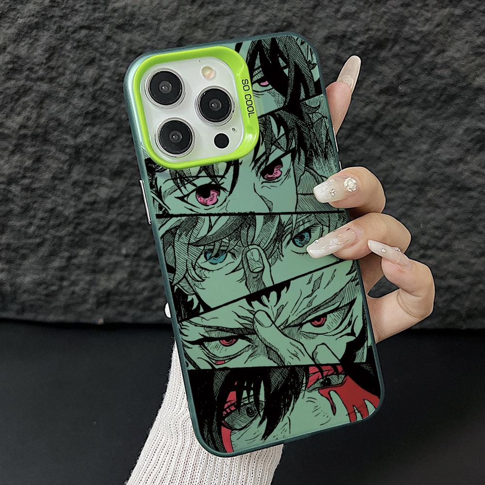 

Jujutsus Kaisens Eyes Phone Case for iPhone 17 Air 16 16e 15 14 Plus 13 12 11 Pro Max X Xs XR 8 Colorful Silver Hard Cover iPhone 8 Plus