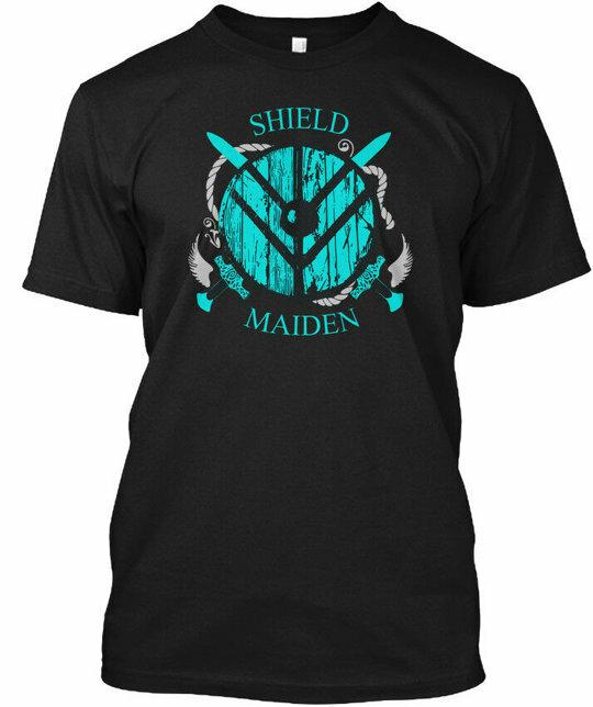 Shield Maiden Viking Warrior Norse 64 T-Shirt L