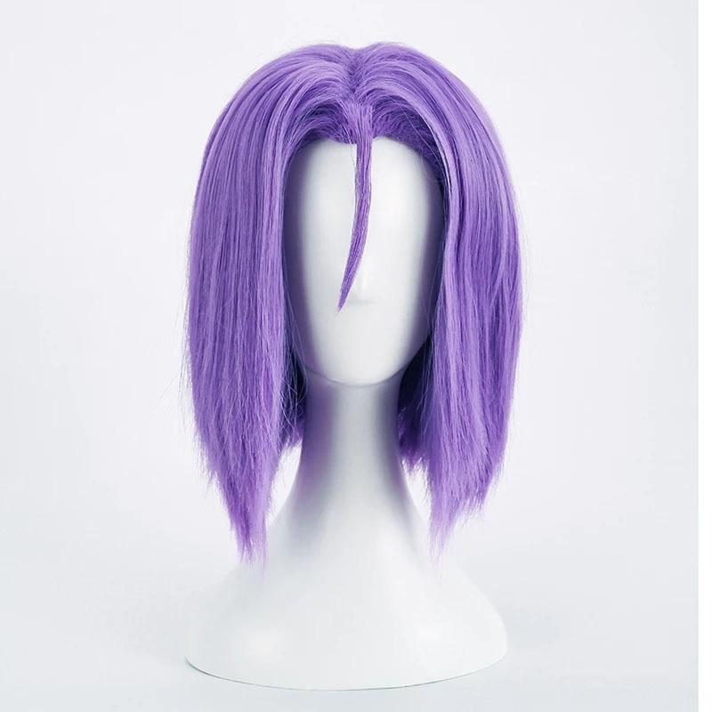 Purple Medium-long Straight Hair Anime Kojiro Cosplay Wig10in Chemical Fiber Filament Unisex Whole Wig Festival Party Daily Wear