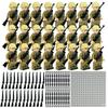 Luohan Knight Italian Field Army Island Gang Children Assembled Small Particles of Building Blocks Educational Boy Toys Dolls