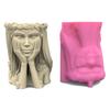 Goddess Gypsum Flower Pot Silicone Resin Mold Epoxy Resin Casting Mold Succulent Vase Cement Mold Candle Holder Mold