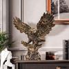 Eagle Statue Cute Landscape Crafts Collection Model Animal Sculpture Eagle Figurine for Garden Home Bookcase Shelf Bar Outdoor