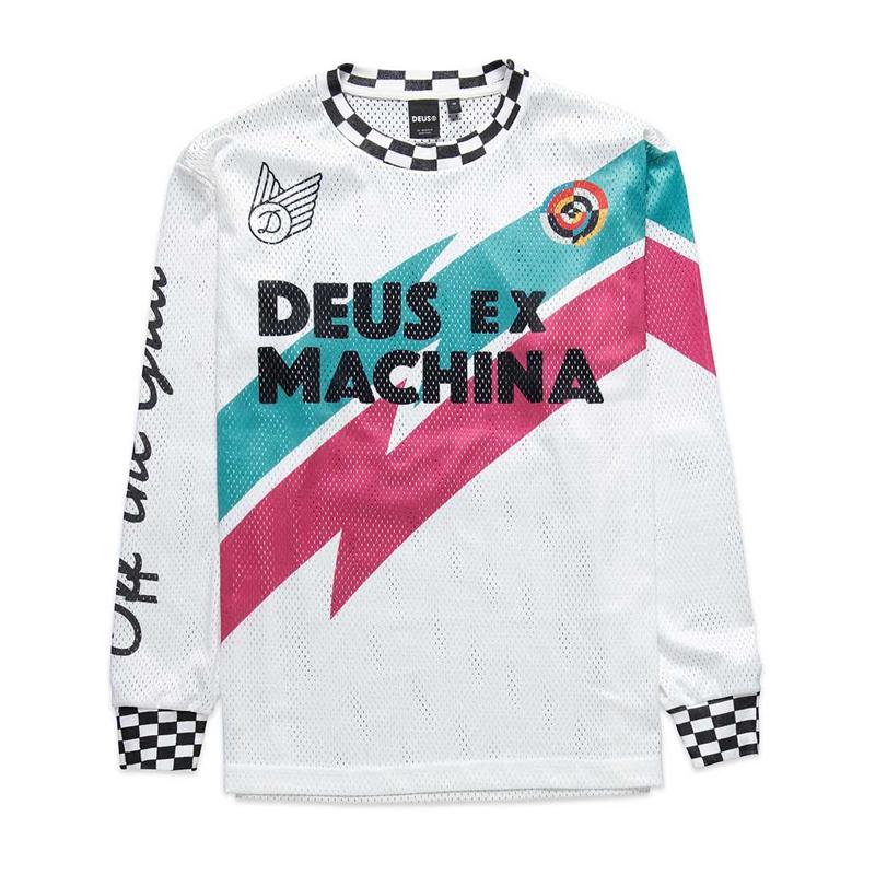 DEUS American Retro Quick-drying Breathable Moisture Removal Jersey Sports Outdoor Long-sleeved T-shirt Racing Ruffian Handsome Locomotive Suit