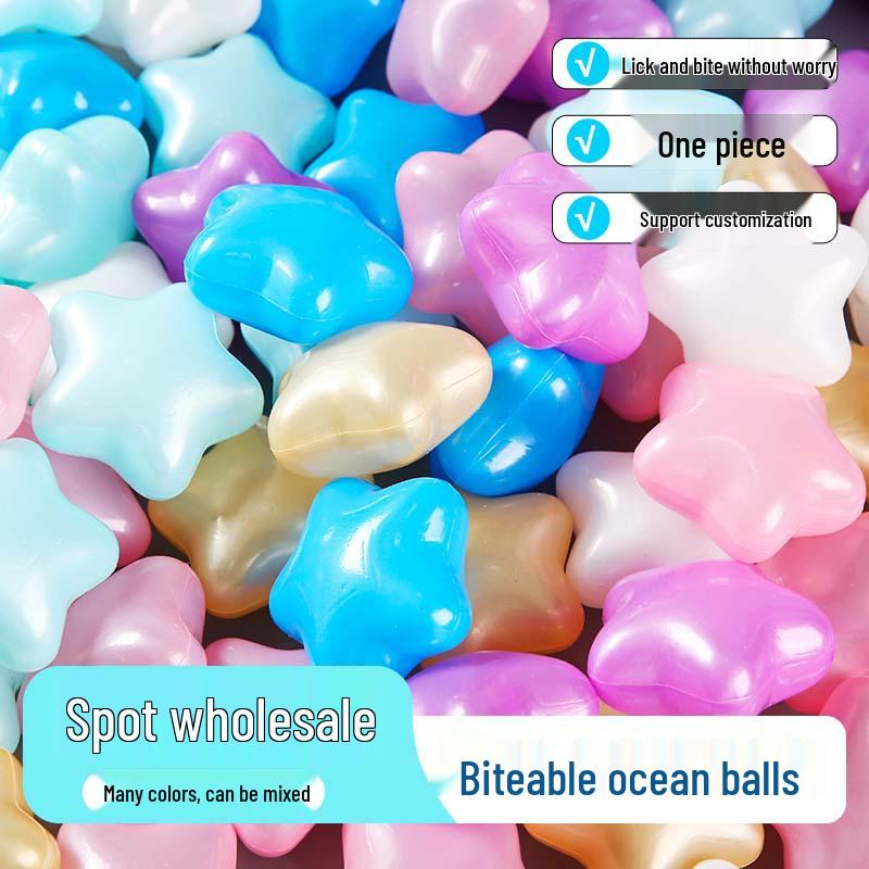Balles en plastique colorées à mâcher pour aires de jeux
