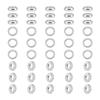 304 Stainless Steel Spacer Beads, Ring, with Bead Container, Stainless Steel Color, 6x2mm, Hole: 4mm, About 100pcs/box