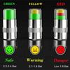 4Pcs Tire Pressure Gauge Caps: Fuel Saving Air Pressure Monitor, Visual 3-Color Alert Sensor, External Tpms Valve Cap For Truck