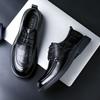2025 Leather Shoes Men's Premium British Style Leather Men's Shoes First Layer Cowhide Business Casual Wedding Derby Shoes Big Head