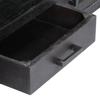 TV Cabinet Black 118 x 30 x 40 cm Solid Mango Wood