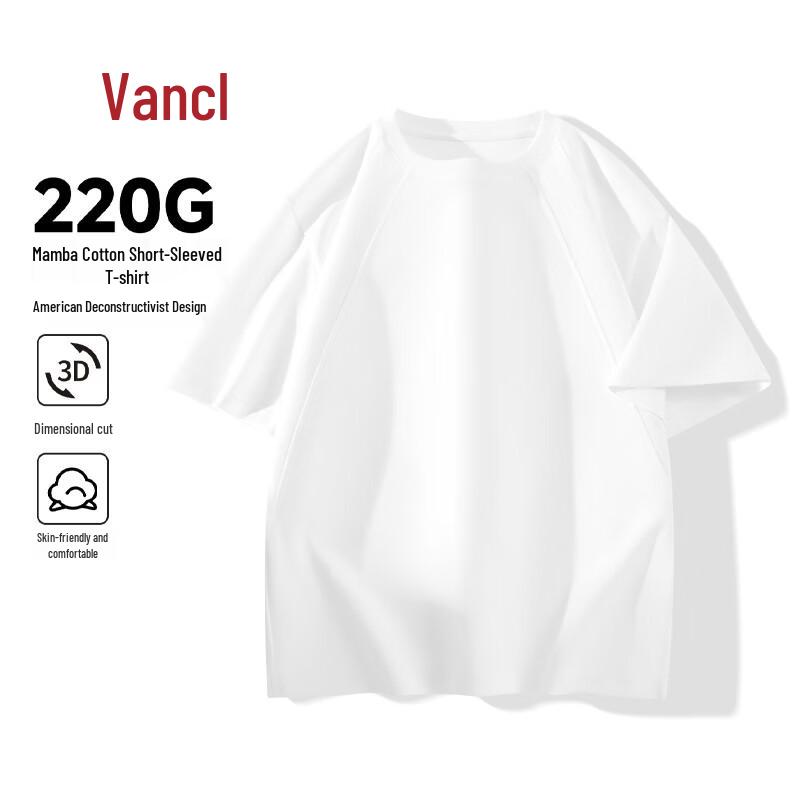 VANCL Men s Heavyweight Loose Fit Short Sleeve T-Shirt L