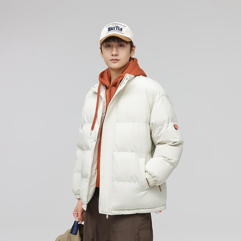 New Winter Cotton Coat for Men and Women, Thickened Couple's Fake Two-piece Cotton Coat, Hooded Warm Bread Coat, Men's Jacket
