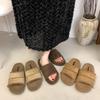 New Style Luxury Women's Slippers Pantofle Luxury Slides Platform Fur Flip Flops Soft Designer Plush Fashion Casual Leisure