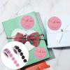 500Pcs Pink Black Handmade With For Your Order Sticker Heart Thanks Sticker