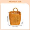 Hanging Storage Basket Wall Mounted Kitchen Sturdy with Handle Flower Holder Multifunctional